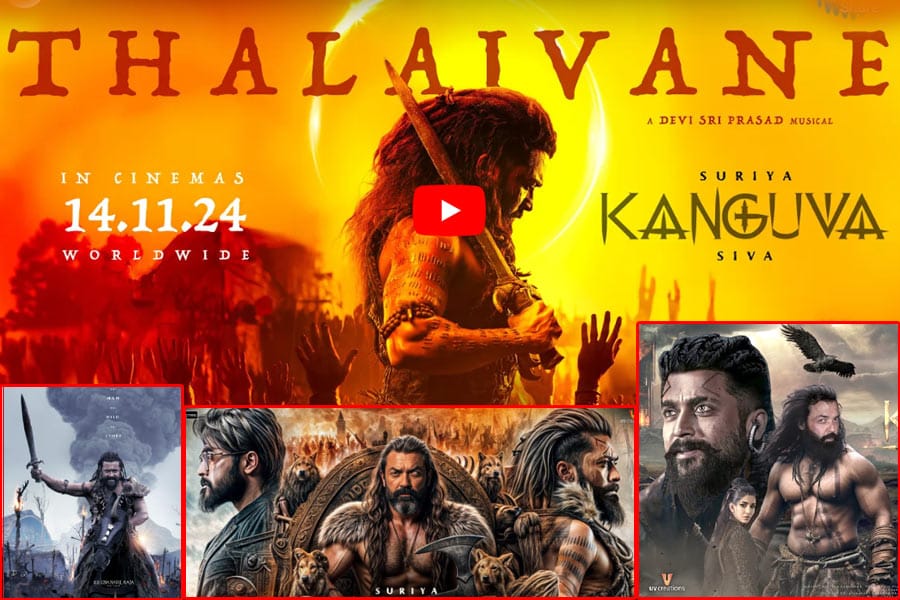 thalaivane-movie-song സൂര്യ നായകനായി എത്തുന്ന 'കങ്കുവ'യിലെ പുതിയ ഗാനം റിലീസ് ചെയ്തു.