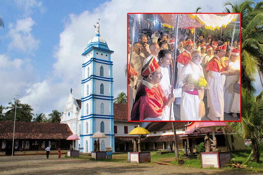 കാരൾ പാടാൻ അനുവദിച്ചില്ല; പാലയൂർ പള്ളിയിലെ ക്രിസ്മസ് ആഘോഷങ്ങൾ പൊലീസ് മുടക്കി.