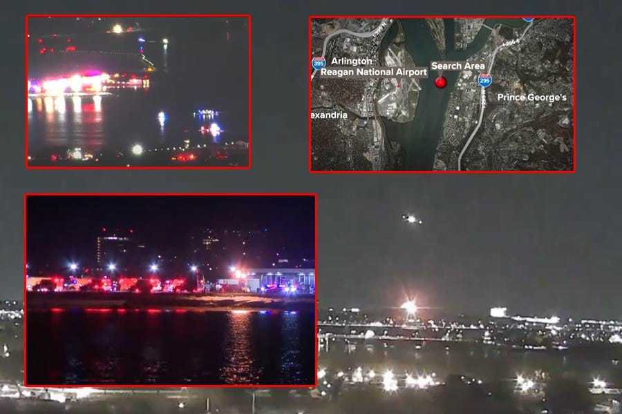 flight-helicopter-crash-USA യുഎസ് വിമാനദുരന്തം: ജീവനോടെ ആരെയും കണ്ടെത്തിയില്ല.