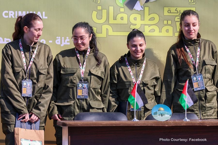 hamas-releases-4-hostages 4 യുവ വനിതാ സൈനികരെ കൂടി ഹമാസ് മോചിപ്പിച്ചു.