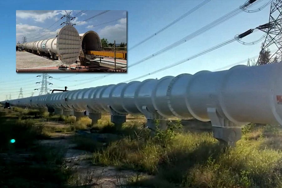 Hyperloop-test-track ഇന്ത്യയിലെ ആദ്യത്തെ ഹൈപ്പർലൂപ്പ് ടെസ്റ്റ് ട്രാക്ക് പൂർത്തിയായി.