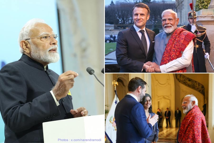 എ ഐ സമൂഹത്തെ പുതുക്കിപ്പണിയുന്നുവെന്ന് മോദി, യന്ത്രങ്ങൾ മനുഷ്യരെ മറികടക്കുമെന്ന ഭയത്തിന് അടിസ്ഥാനമില്ല; അഭിപ്രായത്തെ അഭിനന്ദിച്ച് US വൈസ് പ്രസിഡന്റ്.