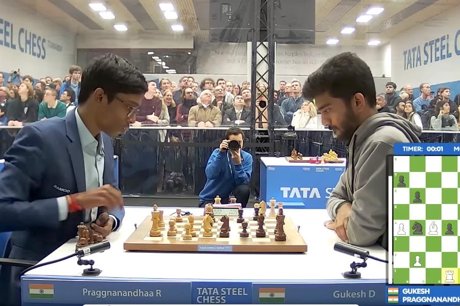ടാറ്റാ സ്റ്റീൽ ചെസ്സിൽ ​ഗുകേഷിനെ വീഴ്‌ത്തി പ്രജ്ഞാനന്ദ കിരീടം നേടി.