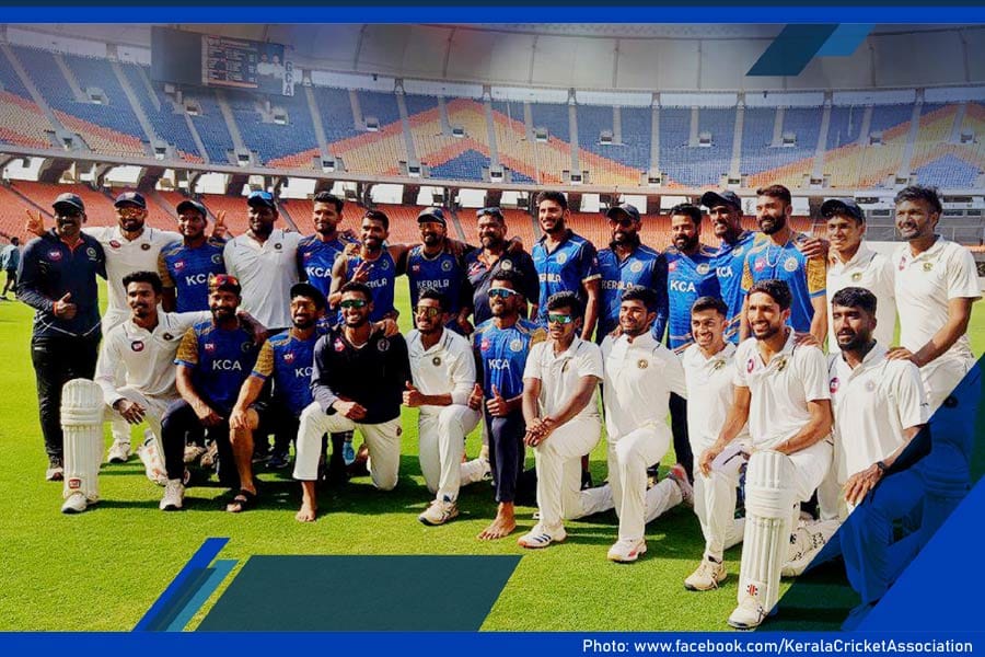 kerala-in-ranjitrophy-final ചരിത്രനിമിഷം! ഗുജറാത്തിനെ തോൽപ്പിച്ച് കേരളം ആദ്യ രഞ്ജി ട്രോഫി ഫൈനലിൽ
