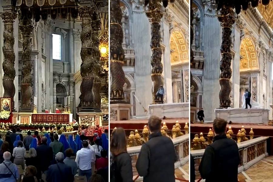 vatican വത്തിക്കാനിലെ സെന്റ് പീറ്റേഴ്സ് ബസിലിക്കയിൽ അതിക്രമം