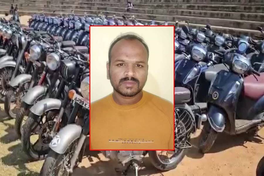 100-ലധികം ബൈക്കുകൾ മോഷ്ടിച്ച പ്രതി പിടിയിൽ; ലോക്ക് പൊളിക്കാൻ സ്ക്രൂഡ്രൈവറും കല്ലും മാത്രം!