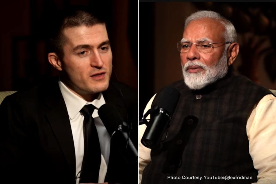 Lex-Fridman-Podcast-Narendr ലെക്സ് ഫ്രിഡ്മാൻ നരേന്ദ്ര മോദി പോഡ്കാസ്റ്റ് ശ്രദ്ധയാകർഷിക്കുന്നു.