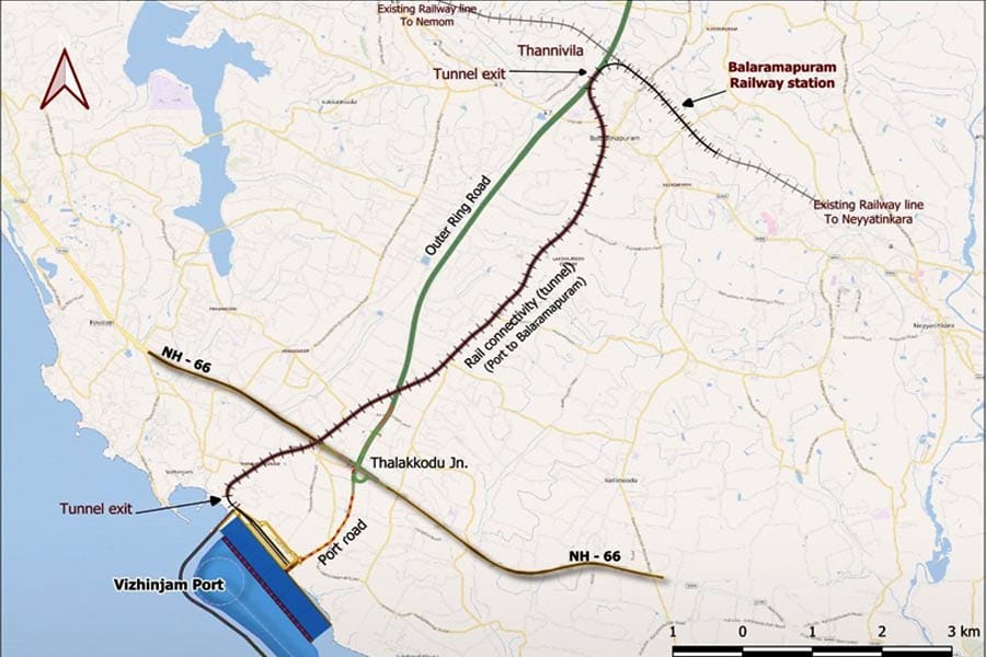 വിഴിഞ്ഞം ഭൂഗര്‍ഭ റെയില്‍പാത യാഥാർഥ്യമാകുന്നു