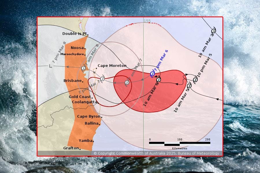 alfred-cyclone ആൽഫ്രഡ് ചുഴലിക്കാറ്റ്: ശനിയാഴ്ച്ച പുലർച്ചെ മാത്രമേ ക്യൂൻസ്ലാൻഡ് തീരത്തെത്തൂ എന്ന് കാലാവസ്ഥാ നിരീക്ഷണ കേന്ദ്രം.