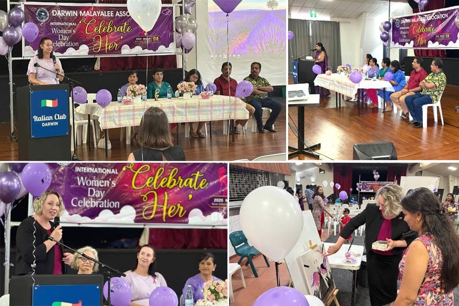 ഡാർവിൻ മലയാളി അസോസിയേഷൻ വനിതാദിനം ആഘോഷിച്ചു.