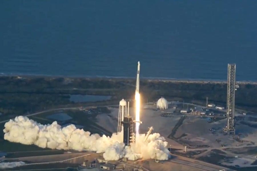 spacex-nasa സുനിത വില്യംസിനെയും ബുച്ച് വിൽമോറിനെയും തിരികെ എത്തിക്കാനുള്ള ക്രൂ-10 വിക്ഷേപണം വിജയം