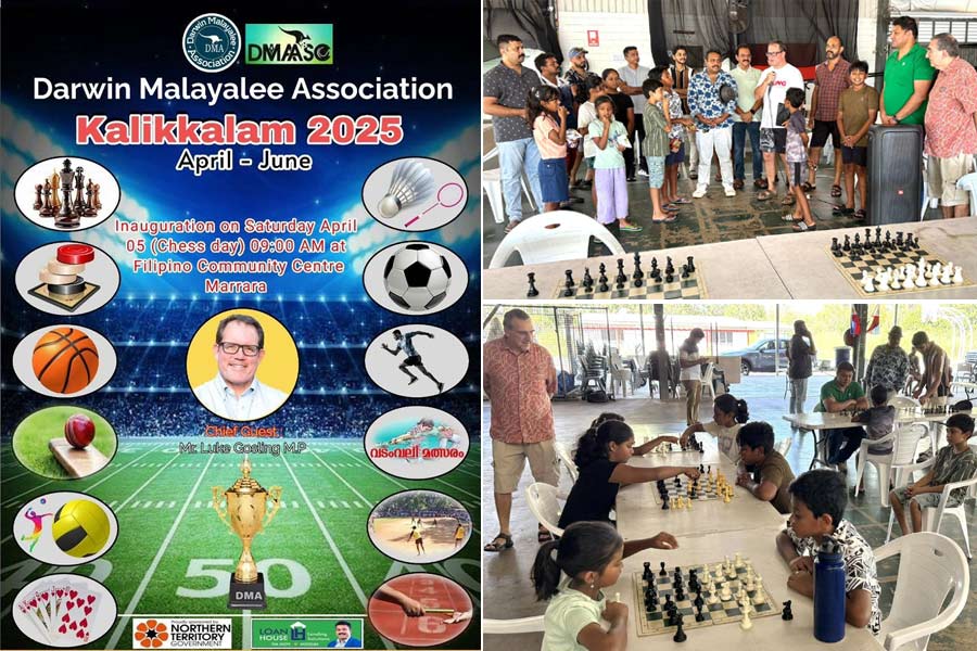 ഡാർവിൻ മലയാളി അസോസിയേഷന്റെ 'കളിക്കളം 2025'ന് തുടക്കമായി.