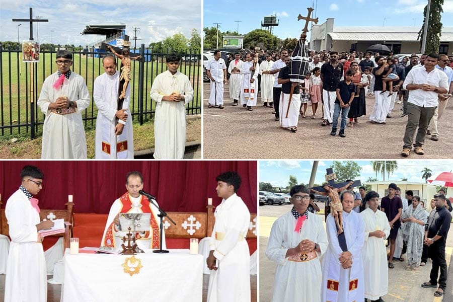 ഡാർവിൻ സെന്റ് അൽഫോൻസാ പള്ളിയിൽ പെസഹാ, ദുഃഖ വെള്ളി ശുശ്രൂഷകൾ നടന്നു.