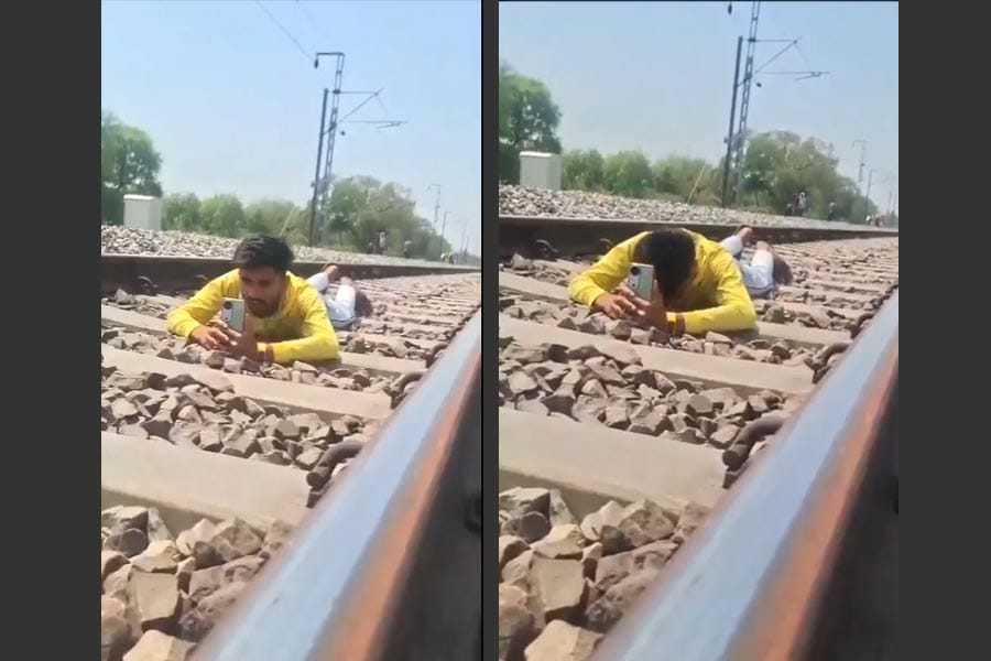 reel-in-railway-line-arrest റെയിൽവേ പാളത്തിൽ കിടന്ന് റീൽ ചിത്രീകരിച്ച് യുവാവ്; പിന്നാലെ അറസ്റ്റ്.