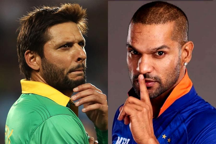 ഇന്ത്യയെ ചൊറിയാതെ സ്വന്തം രാജ്യത്തിന്റെ കാര്യം നോക്കൂ; അഫ്രീദിക്ക് ധവാന്റെ മറുപടി.