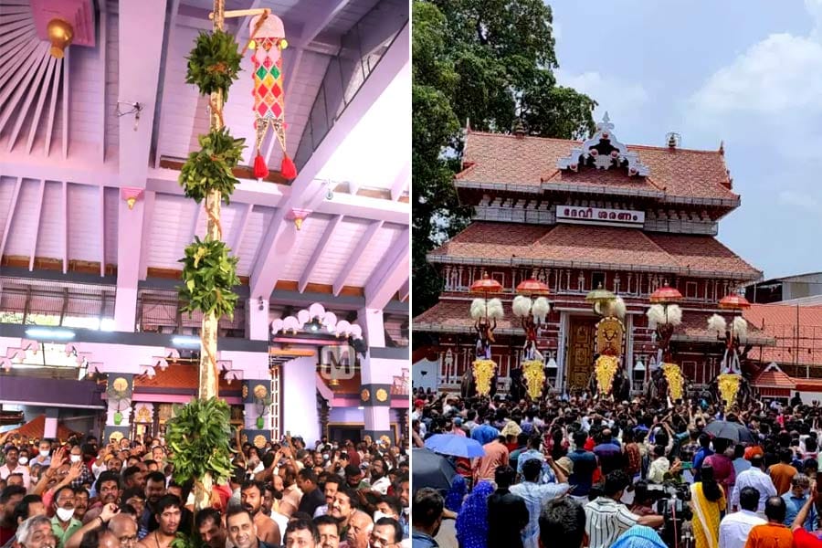തൃശൂര്‍ പൂരത്തിന് കൊടിയേറി