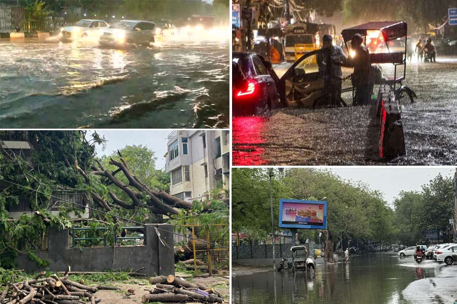 ഡല്‍ഹിയില്‍ കനത്ത മഴയും കാറ്റും; 5 മരണം