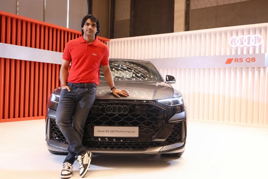 neeraj-chopra-audi-brand-am ഒളിമ്പിക് ചാമ്പ്യൻ നീരജ് ചോപ്ര ഇനി ഔഡിയുടെ ബ്രാൻഡ് അംബാസഡർ.
