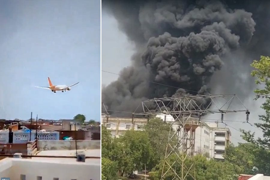 എയർ ഇന്ത്യ വിമാനം തകർന്നുവീണു, വിമാനത്തിൽ 242 യാത്രക്കാർ