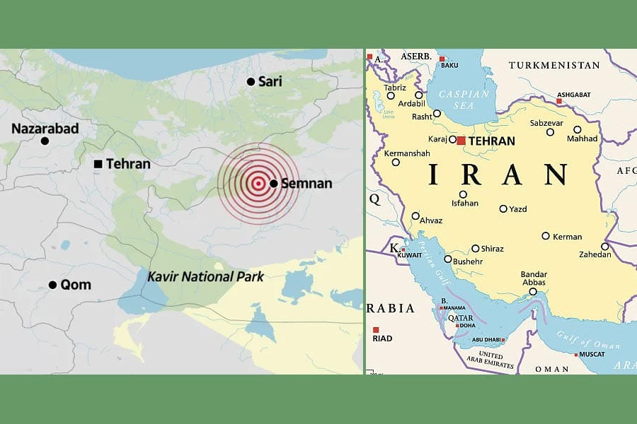 സംഘർഷങ്ങൾക്കിടെ ഇറാനിൽ 5.1 തീവ്രത രേഖപ്പെടുത്തിയ ഭൂചലനം.