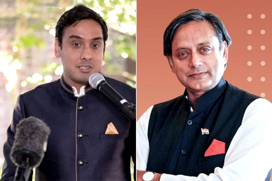 ഇത് അനുവദിക്കരുത്, എൻ്റെ മകനാണെന്ന് ശശി തരൂർ; ചിരി പടർത്തി അമേരിക്കയിലെ സംവാദം.