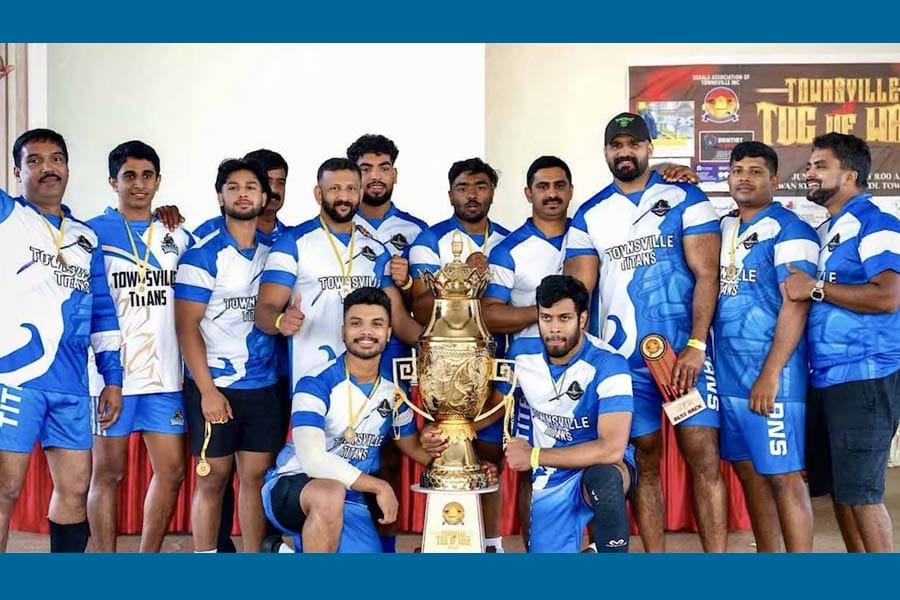 പ്രഥമ ഓൾ ഓസ്ട്രേലിയ വടം വലി മത്സരത്തിൽ ടൗൺസ് വിൽ ടൈറ്റൻസ് ക്ലബ് വിജയികളായി.