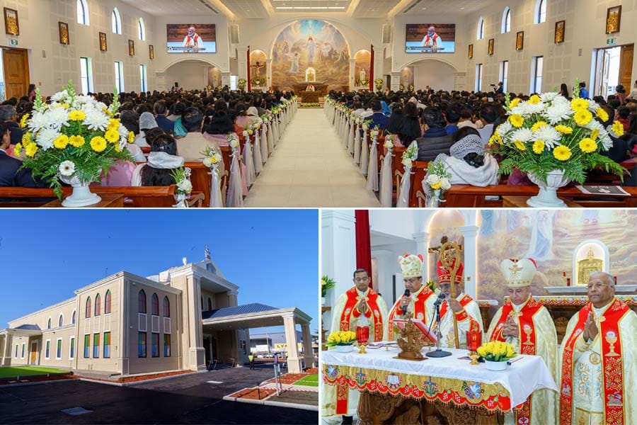 മെൽബൺ സൗത്ത് ഈസ്റ്റിൽ നിർമിച്ച സെൻ്റ് തോമസ് ദേവാലയം മാർ റാഫേൽ തട്ടിൽ വിശ്വാസികൾക്കായി സമർപ്പിച്ചു