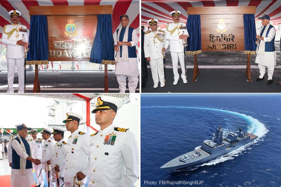 സമുദ്രകരുത്തിന് ശക്തി പകരാൻ തദ്ദേശീയമായി വികസിപ്പിച്ച ഐഎൻഎസ് ഹിമഗിരിയും ഉദയഗിരിയും