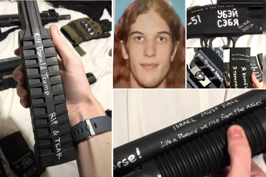 യുഎസ് സ്കൂളിൾ വെടിവയ്പ് നടത്തിയ അക്രമിയുടെ തോക്കിൽ ‘ട്രംപിനെ കൊല്ലുക’, ‘ഇന്ത്യയെ നശിപ്പിക്കുക’ തുടങ്ങിയ മുദ്രാവാക്യം