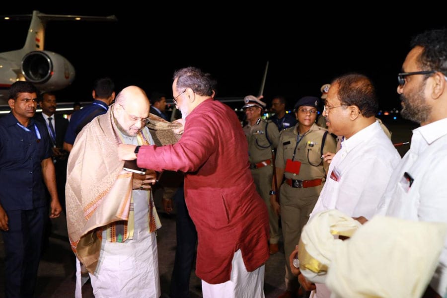 കേന്ദ്ര ആഭ്യന്തര മന്ത്രി അമിത് ഷാ കൊച്ചിയിൽ; മനോരമ ന്യൂസ് കോൺക്ലേവ് ഉദ്ഘാടനം ചെയ്യും.
