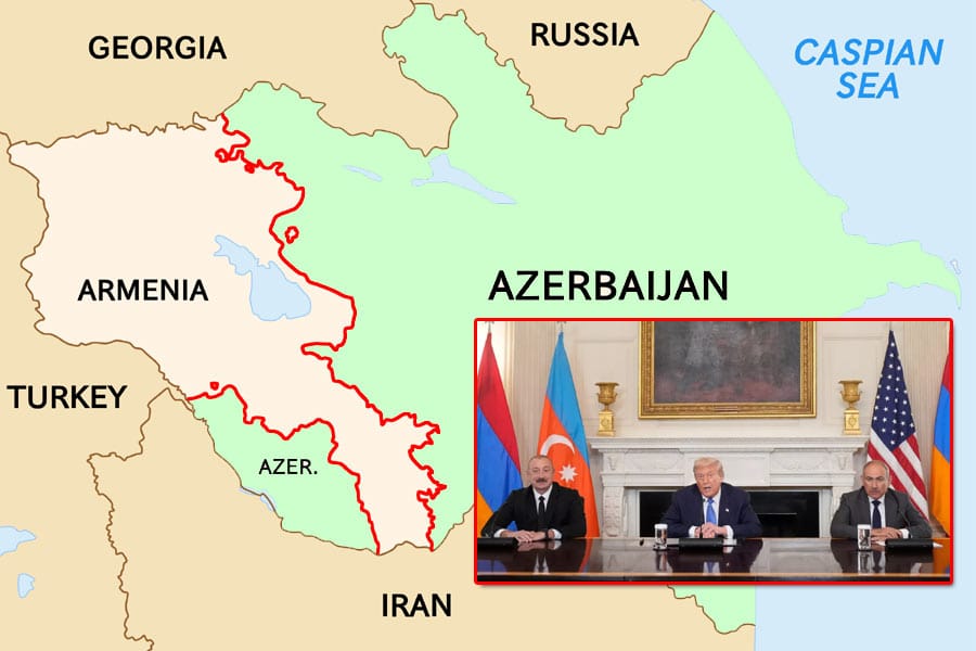 അസർബൈജാൻ – അർമീനിയ സമാധാനക്കരാർ ഒപ്പുവച്ചു