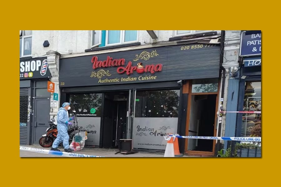 indian-aroma-cuisine-fire-l ലണ്ടനിൽ ഇന്ത്യൻ റെസ്റ്റോറൻ്റിന് തീവച്ചു; 5 പേർക്ക് പൊള്ളലേറ്റു.