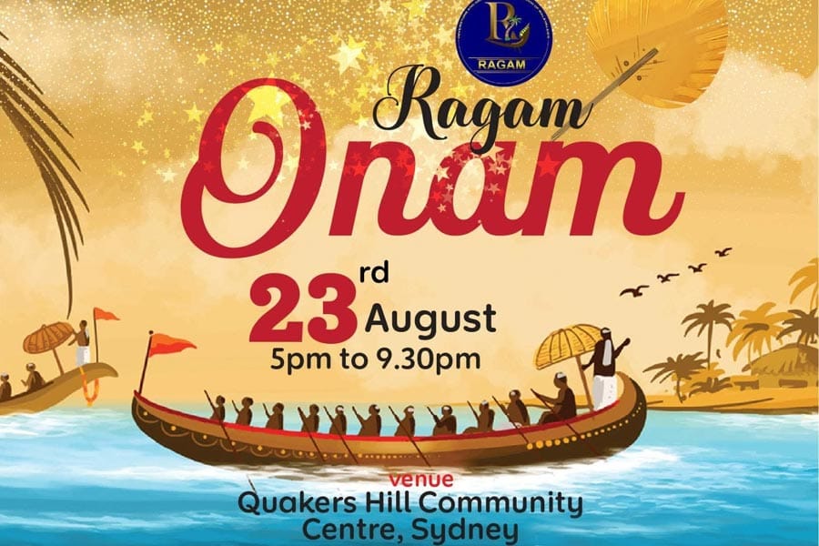 രാഗം ഓണാഘോഷം ഓഗസ്റ്റ് 23-ന് സിഡ്നിയിൽ.