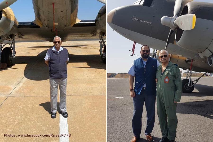 രാജീവ് ചന്ദ്രശേഖറിന്റെ പിതാവ് എയർ കമ്മഡോർ എം കെ ചന്ദ്രശേഖർ അന്തരിച്ചു.