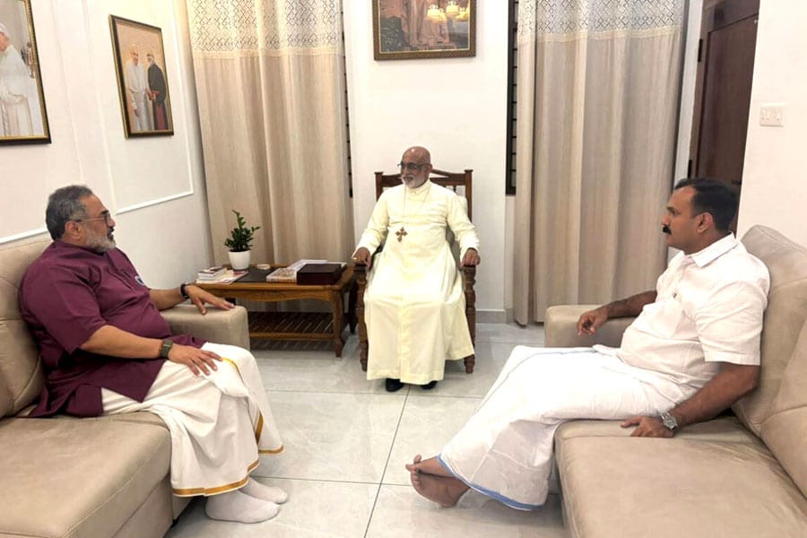 സിസ്റ്റർമാർക്ക് നീതി ലഭ്യമാക്കാൻ സത്വര നടപടികൾ സ്വീകരിക്കണമെന്ന് രാജീവ് ചന്ദ്രശേഖറിനോട് മേജർ ആർച്ച് ബിഷപ്പ്