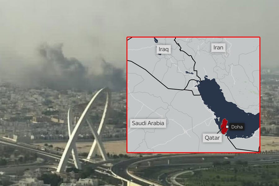 ഖത്തറിൻ്റെ തലസ്ഥാനമായ ദോഹയിൽ ഇസ്രയേൽ ആക്രമണം; ആറ് പേർ കൊല്ലപ്പെട്ടു.