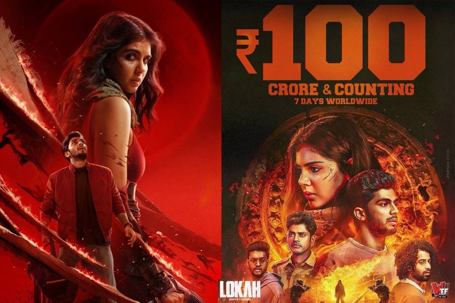 ഏഴാം ദിവസം 100 കോടി ക്ലബ്ബിൽ; 'ലോക’ യ്ക്ക് അപൂർവ റെക്കോർഡ്