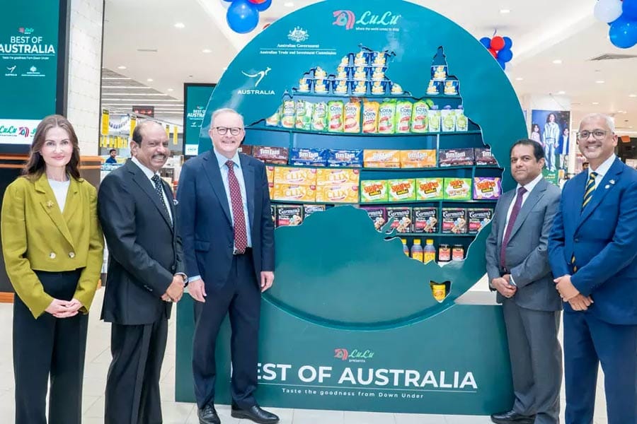 lulu-group-to-australia ഓസ്ട്രേലിയയിൽ ഹൈപ്പർമാർക്കറ്റ് ആരംഭിക്കാൻ ലുലു ഗ്രൂപ്പിനെ ക്ഷണിച്ച് പ്രധാനമന്ത്രി ആൻ്റണി അൽബനീസി.