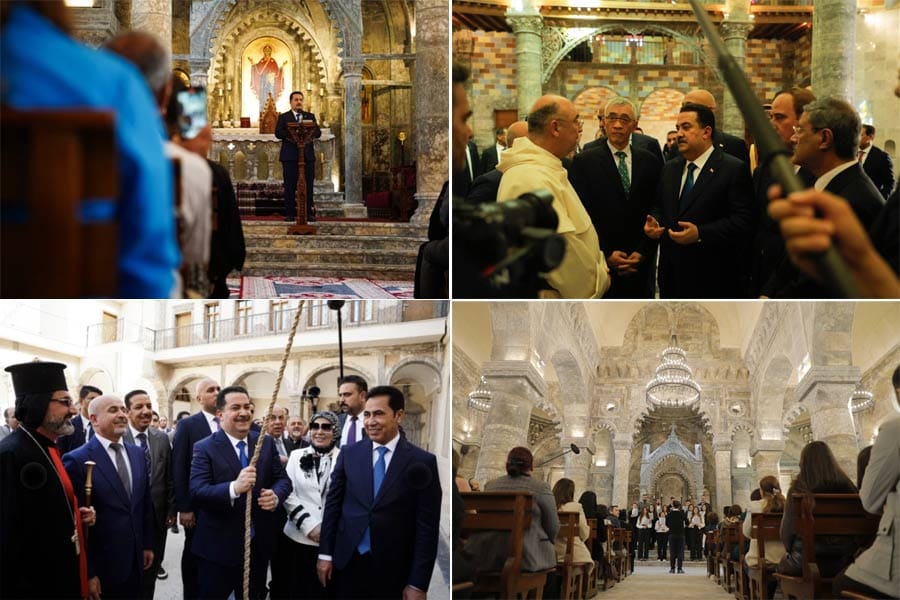 മൊസൂളിലെ ചരിത്ര പ്രസിദ്ധമായ രണ്ട് ദേവാലയങ്ങൾ വീണ്ടും തുറന്ന് ഇറാഖ് പ്രധാനമന്ത്രി