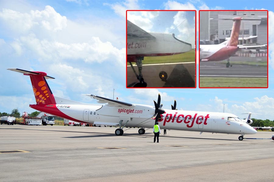 സ്പൈസ് ജെറ്റ് വിമാനത്തിന്റെ ചക്രം ടേക്ക് ഓഫിനിടെ ഇളകിപോയി; മുംബൈയിൽ അടിയന്തര ലാൻഡിങ്