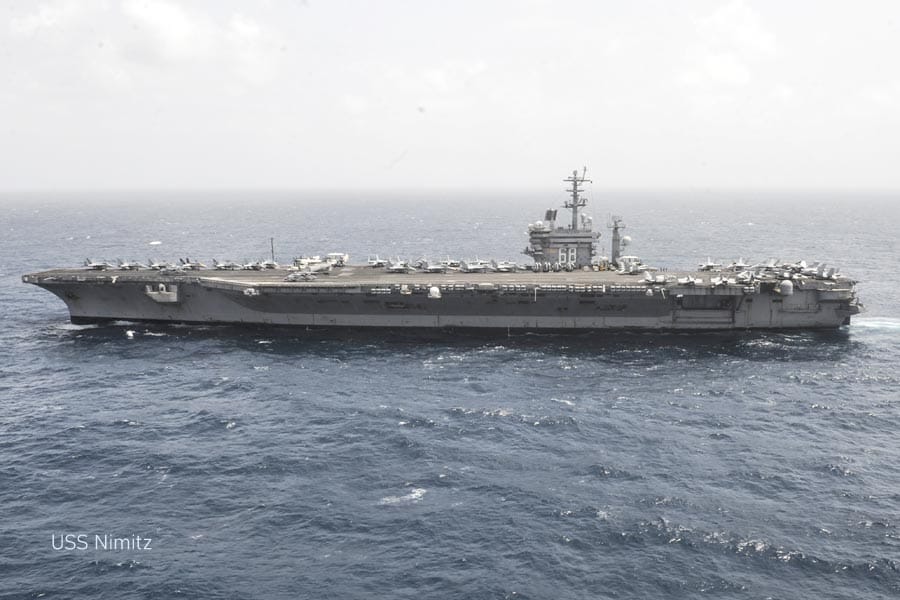 USS-Nimitz-aircraft-carrier അമേരിക്കൻ നാവിക സേനയുടെ ഹെലികോപ്ടറും യുദ്ധവിമാനവും ദക്ഷിണ ചൈന കടലിൽ തകർന്നു വീണു.