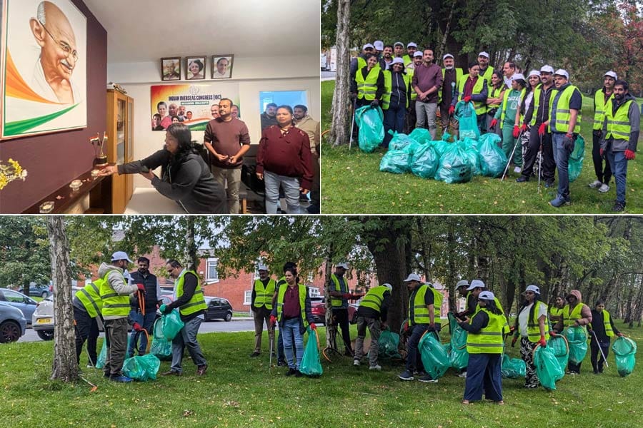 ഗാന്ധിജയന്തി ദിനത്തിൽ തെരുവ് ശുചീകരണവും ലഹരി വിരുദ്ധ ക്യാമ്പയിനും സംഘടിപ്പിച്ച് ഐ ഓ സി (യു കെ) - കേരള ചാപ്റ്റർ