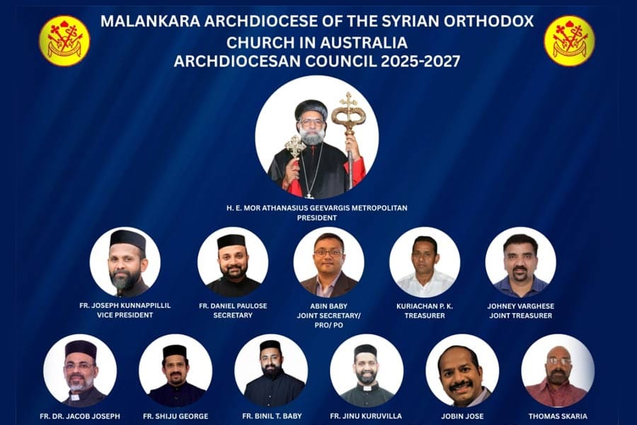 joc1 സിറിയൻ ഓർത്തഡോക്സ് ചർച്ച് ഓസ്ട്രേലിയയുടെ 2025–2027 വർഷത്തേക്കുള്ള ആർച്ച്ഡയോസിസ് കൗൺസിൽ രൂപീകരിച്ചു