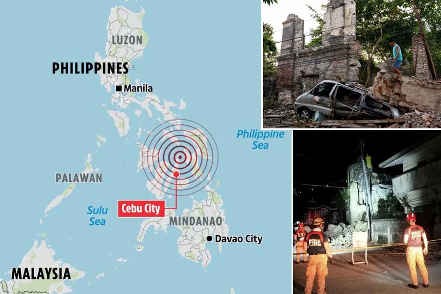 ഫിലിപ്പിൻസിൽ 6.9 തീവ്രത രേഖപ്പെടുത്തിയ ഭൂചലനം; മരണം 70 ആയി