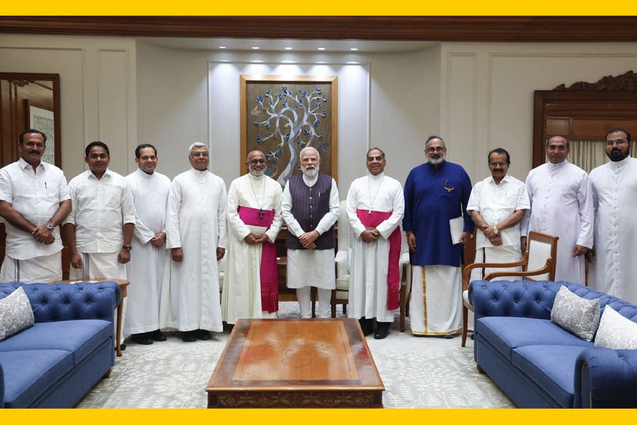 പ്രധാനമന്ത്രി നരേന്ദ്ര മോദിയുമായി സിറോ മലബാർ സഭാ നേതൃത്വം കൂടിക്കാഴ്ച‌ നടത്തി.