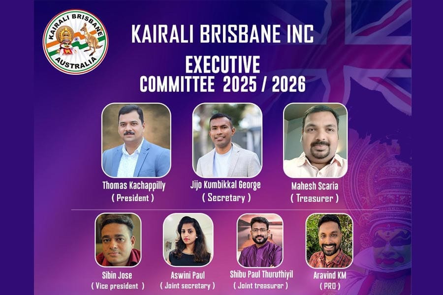 കൈരളി ബ്രിസ്‌ബേയിനിന് നവനേതൃത്വം