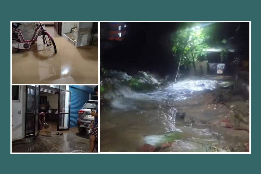 കൊച്ചി തമ്മനത്ത്‌ കൂറ്റൻ കുടിവെള്ള ടാങ്ക് തകർന്നു. വീടുകളിൽ വെള്ളം കയറി