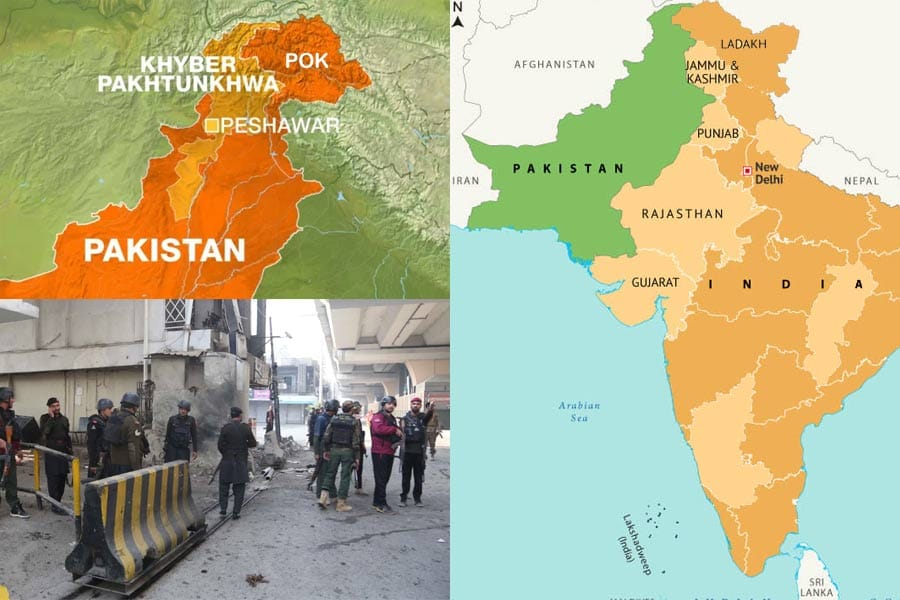 പാക്കിസ്ഥാനിലെ പെഷവാറിൽ സൈനിക ആസ്ഥാനത്ത് നടന്ന ചാവേർ ആക്രമണത്തിൽ 6 പേർ കൊല്ലപ്പെട്ടു