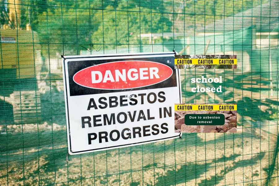 school-closed ആസ്ബറ്റോസ് അംശം കണ്ടെത്തിയതിനെ തുടർന്ന് സ്കൂളുകൾ അടച്ചു.