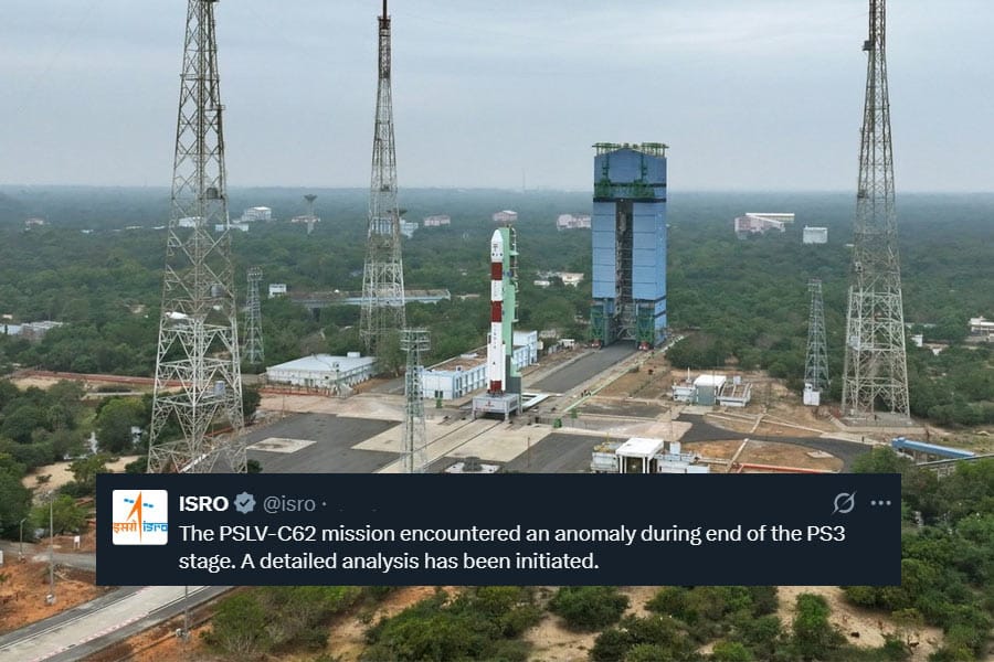 ഐഎസ്ആർഒയുടെ പിഎസ്എൽവി 62 ദൗത്യം ലക്ഷ്യം കണ്ടില്ല.